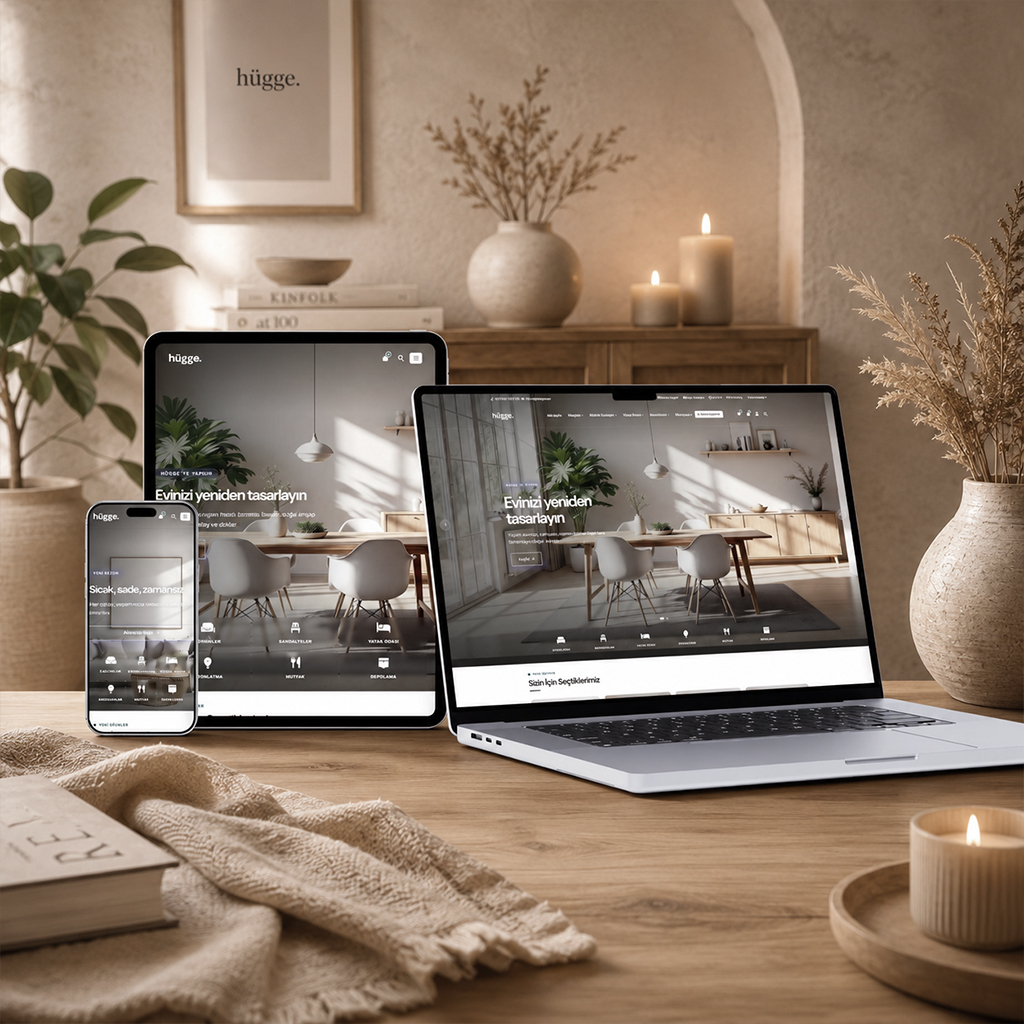 Premium Ev Aksesuar Teması HÜGGE
